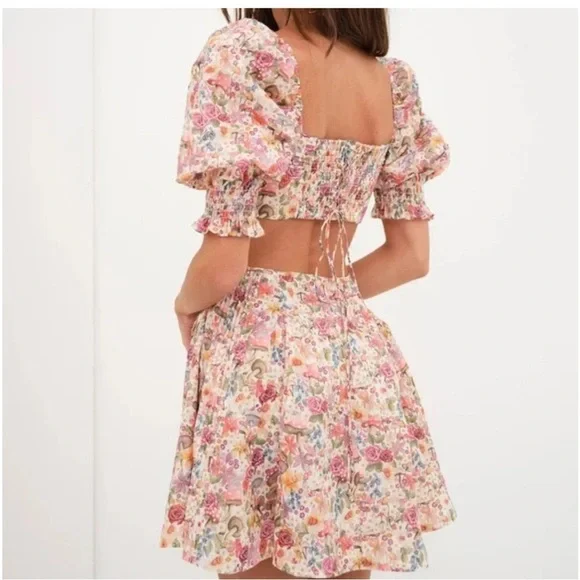 For Love and Lemons Arya Mini Dress NWOT sz medium - Picture 3 of 16